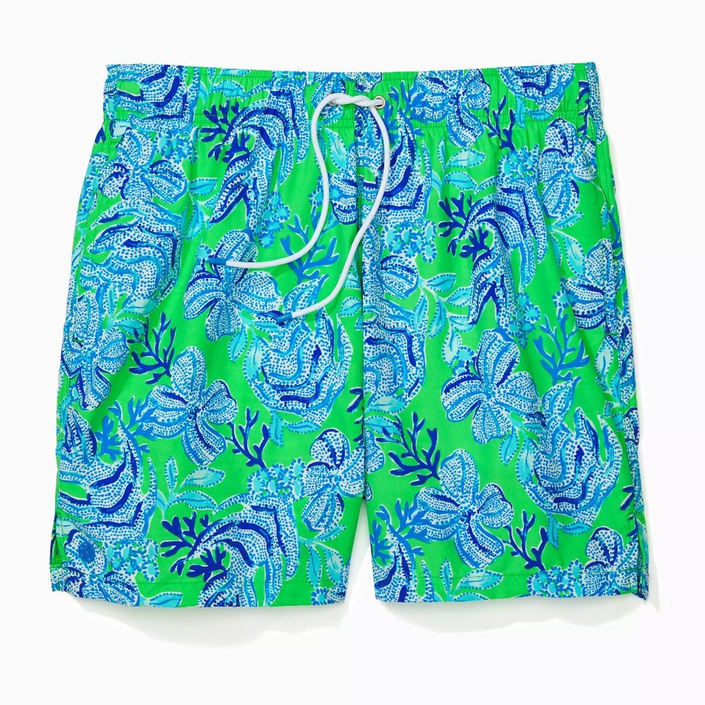 Lilly Pulitzer Mens 6" Capri Swim Trunks NWT $98.00